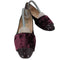 ファビオルスコーニ FABIO RUSCONI INTER-CHAUSSURES ナプラック/ファブリックコンビパンプス レディース 36