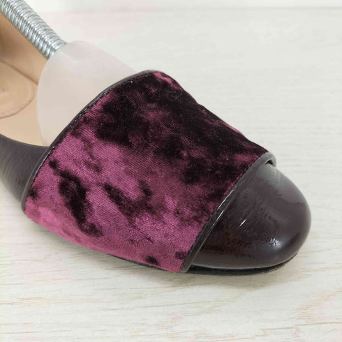 ファビオルスコーニ FABIO RUSCONI INTER-CHAUSSURES ナプラック/ファブリックコンビパンプス レディース 36