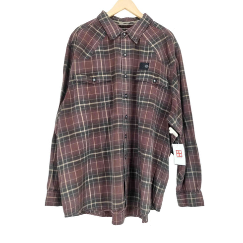 ハーレーダビッドソン HARLEY-DAVIDSON バックロゴ刺繍チェックL/S シャツ メンズ 3XL