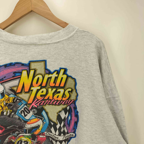 NORTH TEXAS 両面 プリント クルーネック スウェット メンズ