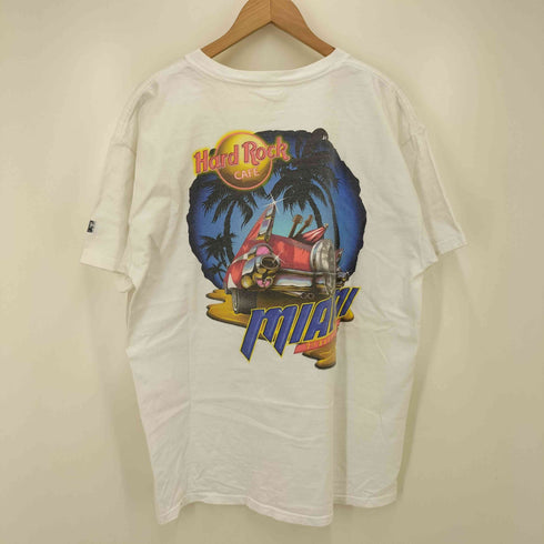 ハードロックカフェ Hard Rock Cafe HEAVY TEE MIAMI 7TH ANNIVERSARY 両面 プリント S/S クルーネック Tシャツ メンズ