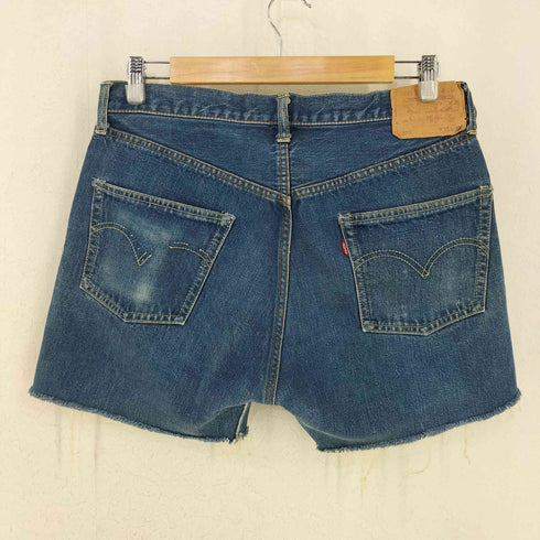 リーバイス Levis BIGE ボタン裏W Vステッチ ウエスト上シングル ズレカン 不均等V 501 デニムショーツ メンズ 35INCH