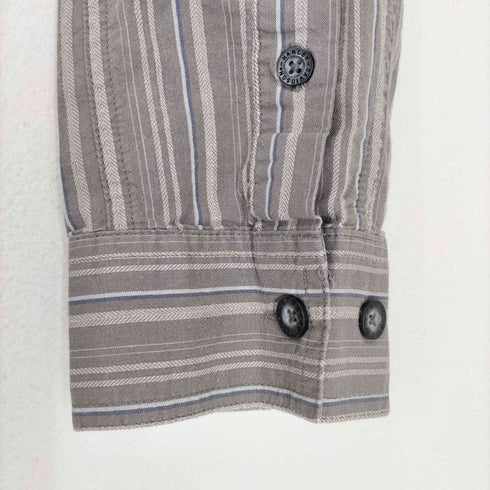 ハーレーダビッドソン HARLEY-DAVIDSON バックロゴ刺繍ストライプL/S シャツ メンズ 3XL