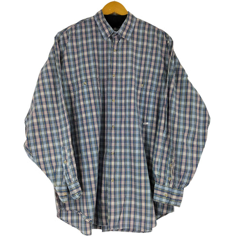パパス papas チェック L/S シャツ メンズ