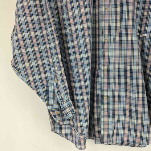 パパス papas チェック L/S シャツ メンズ