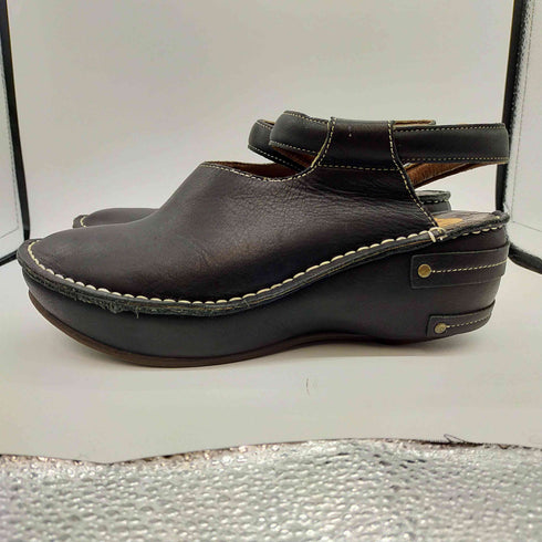 HINA DAY GREEN Leather Sabots レザー サボ サンダル レディース JPN:M