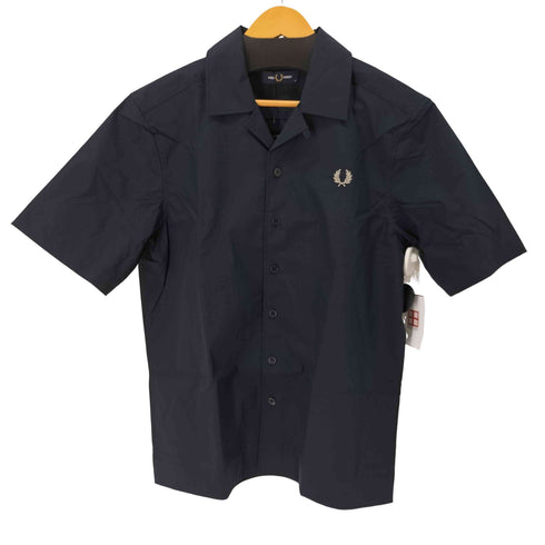 フレッドペリー FRED PERRY リブド ヘム リビアカラー シャツ メンズ import:M