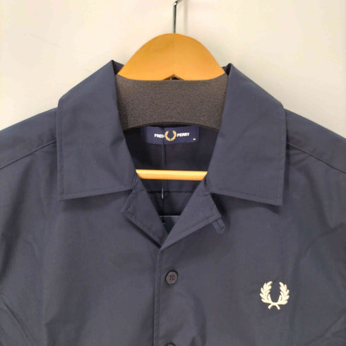 フレッドペリー FRED PERRY リブド ヘム リビアカラー シャツ メンズ import:M