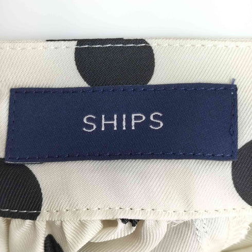 シップス SHIPS ポルカドットボウタイブラウス レディース