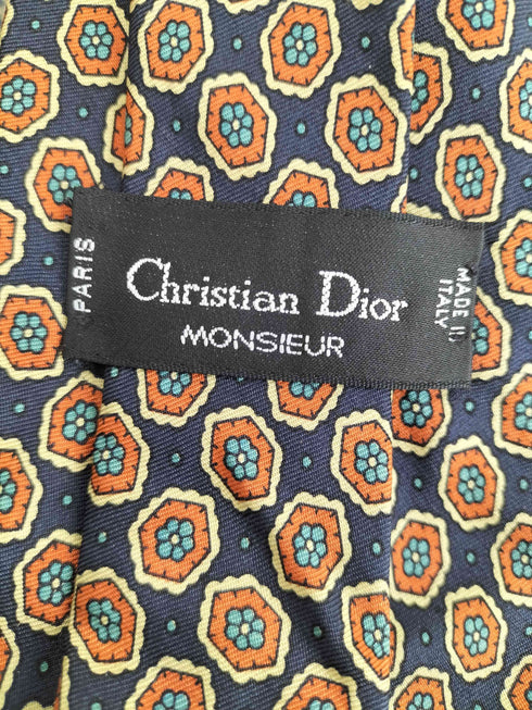 クリスチャンディオール Christian Dior MADE IN ITALY 花柄シルクネクタイ メンズ ONE SIZE