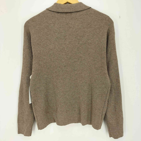 ユニクロ UNIQLO ウォッシャブルニットリブポロセーター レディース JPN:L