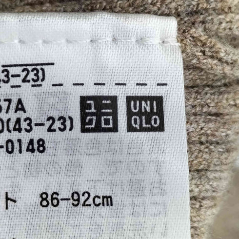 ユニクロ UNIQLO ウォッシャブルニットリブポロセーター レディース JPN:L