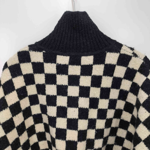 メゾンプリンス mason prince ブロック チェック ニット タートルネック カーディガン メンズ 4
