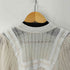 ザラ ZARA L/S レースデザインニットトップス レディース import:S