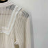 ザラ ZARA L/S レースデザインニットトップス レディース import:S