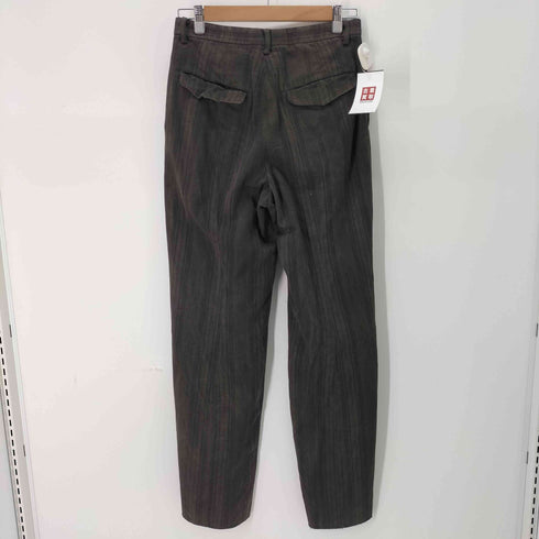 ユリウス JULIUS 05AW THIEVES: SOOTY JACOUARD ストライプフレアスラックス メンズ JPN:1