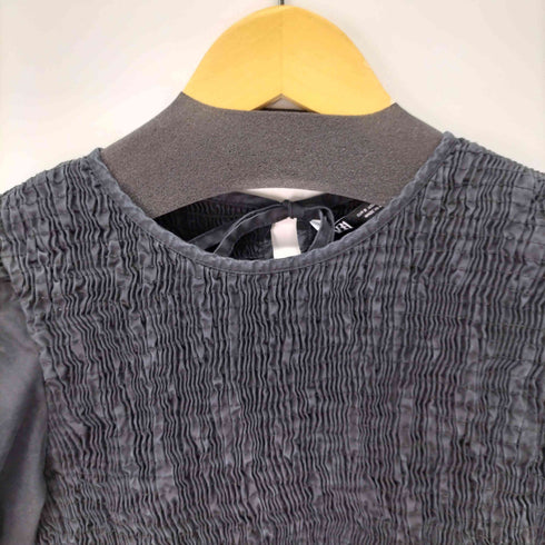 ザラ ZARA ポプリンパネルミディワンピース レディース JPN:S