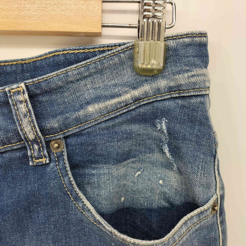 premium mood denim superior PMDS ペイント ダメージ デニムショーツ レディース 32