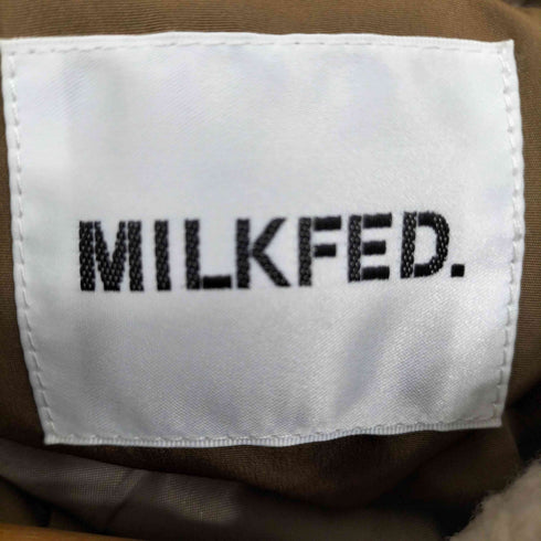ミルクフェド MILKFED. 23aw LOGO COLLAR BOA JACKET ロゴカラーボアジャケット レディース ONE SIZE
