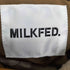 ミルクフェド MILKFED. 23aw LOGO COLLAR BOA JACKET ロゴカラーボアジャケット レディース ONE SIZE