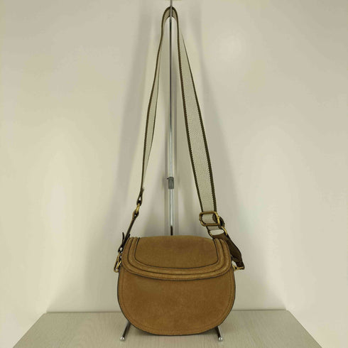 ザラ ZARA OVAL SPLIT SUEDE CROSSBODY BAG オーバル スプリット スウェード クロスボディ バッグ レディース