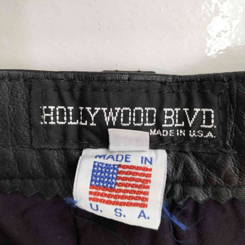 HOLLYWOOD BLVD MADE IN USA レザーショーツ メンズ 10