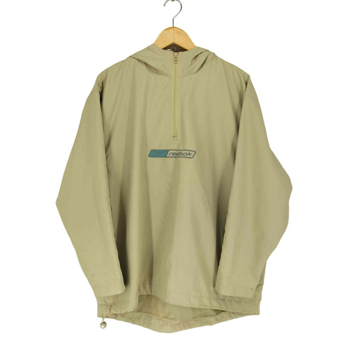 リーボック Reebok 90S~ ロゴ刺繍アノラックパーカー メンズ 2XL