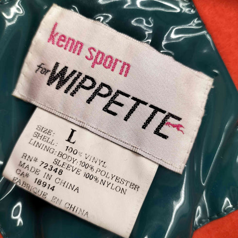 KENN SPORN エナメル×フリース スナップボタンハーフコート メンズ L