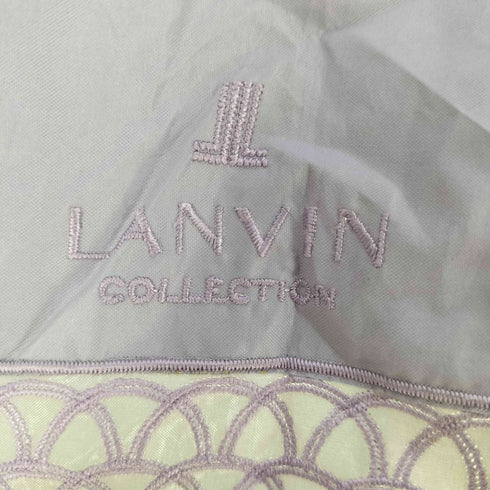 ランバンコレクション LANVIN COLLECTION ロゴ刺繍 折り畳み 傘 レディース
