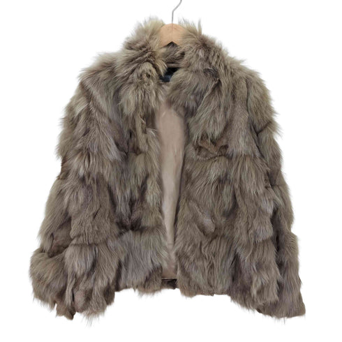 REAL FUR ブルーFOX ファー ジャケット レディース