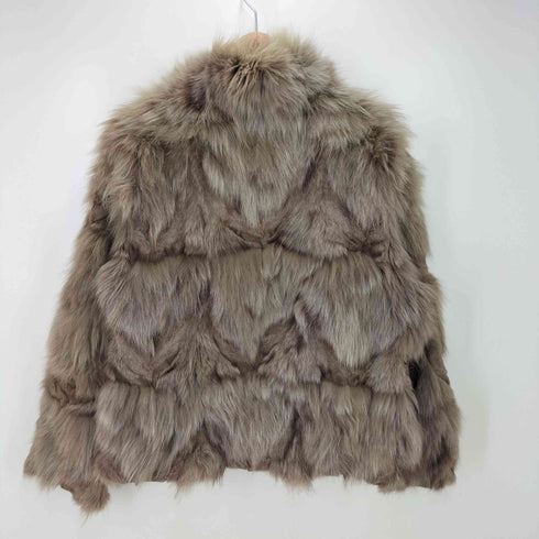 REAL FUR ブルーFOX ファー ジャケット レディース