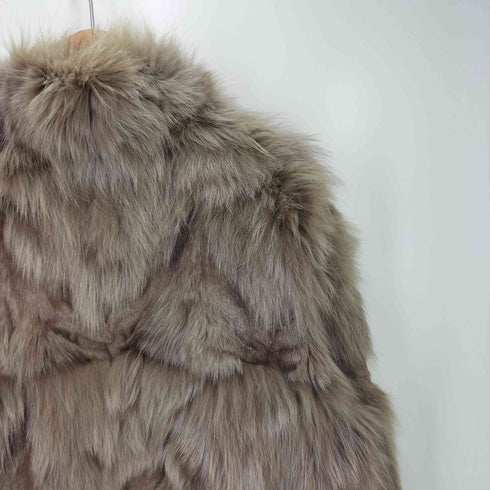REAL FUR ブルーFOX ファー ジャケット レディース