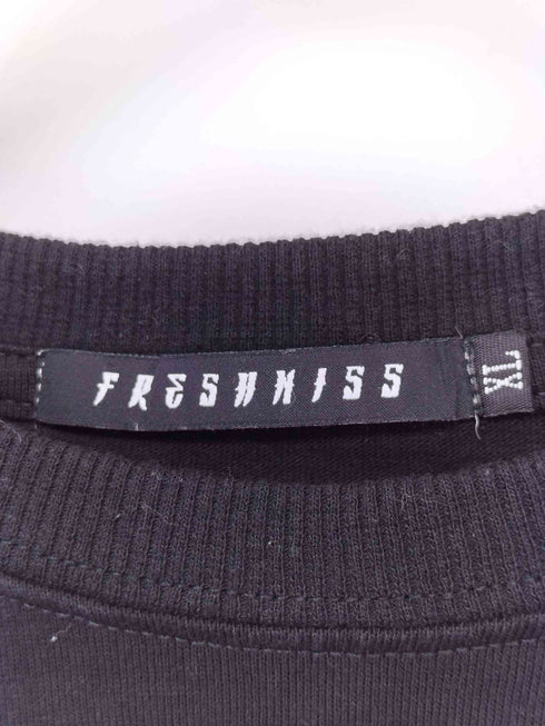 FRESHNISS フロントプリント ロングスリーブクルーネックTシャツ メンズ JPN:XL