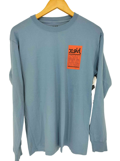 エックスガール X-girl WORDS FACE L/S TEE レディース JPN:M