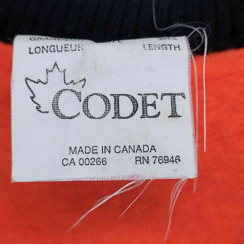 CODET ウール×フリース バッファローチェック ジップベスト MADE IN CANADA メンズ L
