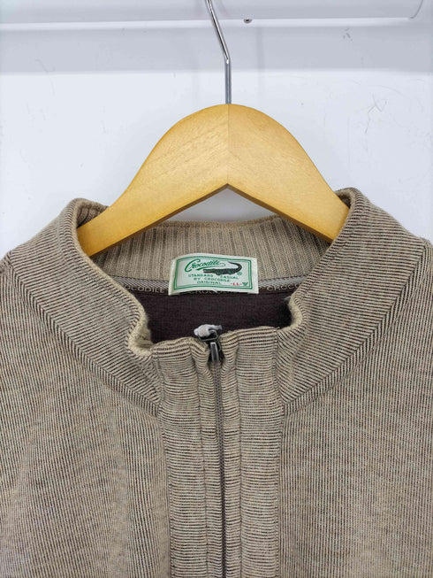 クロコダイル crocodile ジップアップニットセーター メンズ LL