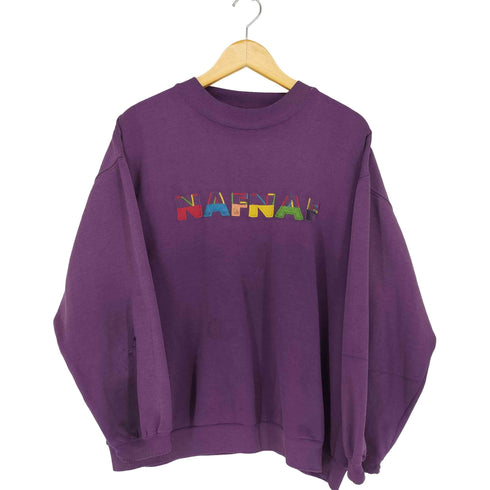 NAFNAF 刺繍スウェット レディース