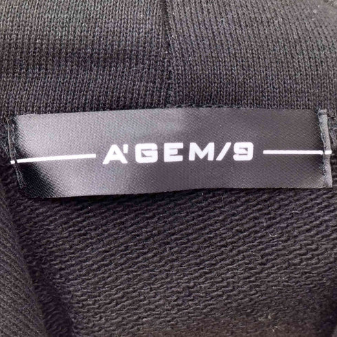 エージェムナイン AGEM/9 刺繍加工 ジップアップパーカー メンズ FREE