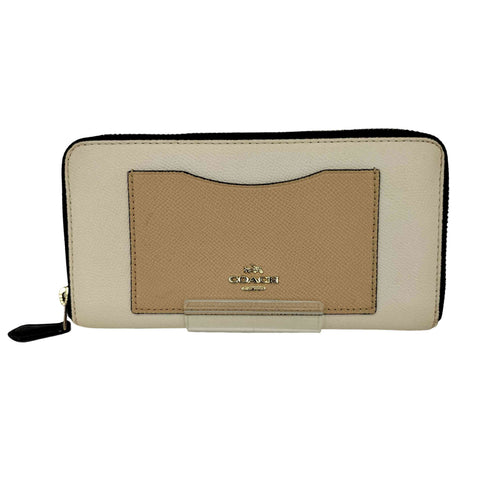 コーチ COACH フロントポケット ロゴプレート長財布 レディース