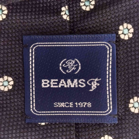 ビームスエフ BEAMS F 花柄刺繍 シルクネクタイ メンズ
