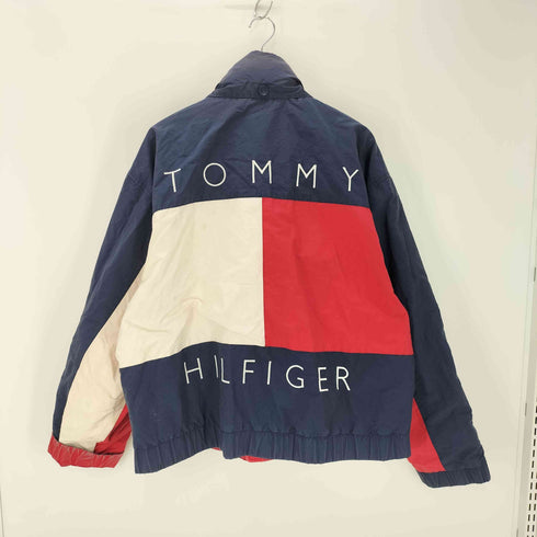 トミーヒルフィガー TOMMY HILFIGER 90S フード収納 リバーシブル マウンテンジャケット メンズ JPN:XL