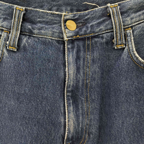 カーハートワークインプログレス Carhartt WIP RIDER PANT 裾裏地チェック柄 デニムパンツ メンズ US:30-31