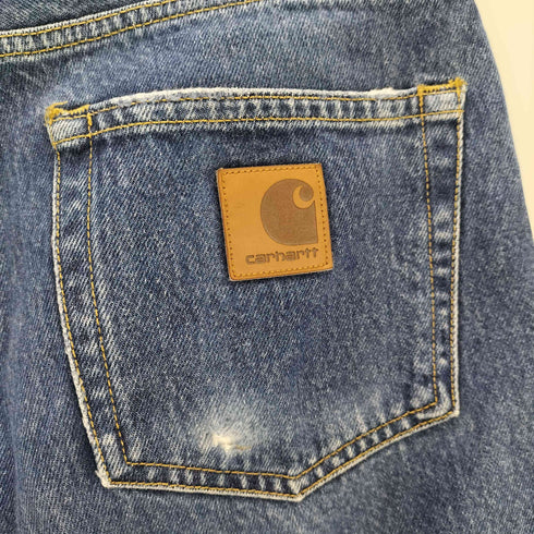 カーハートワークインプログレス Carhartt WIP RIDER PANT 裾裏地チェック柄 デニムパンツ メンズ US:30-31