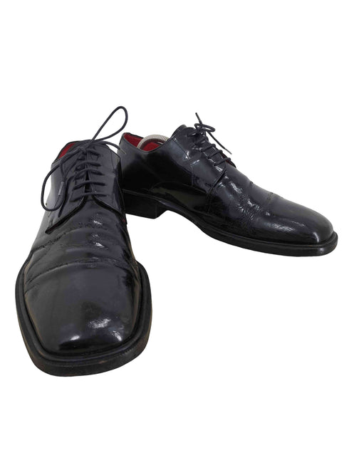 バーニーズニューヨーク BARNEYS NEWYORK エナメル スクエアトゥ メンズ 42.5