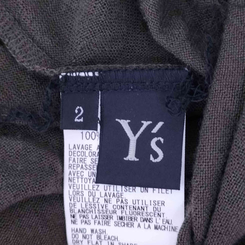 ワイズ Ys ウール100% 変形七分袖ニット レディース JPN:2
