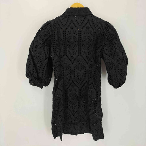 ガニー Ganni アイレット刺繍カットワークシャツワンピース レディース JPN:34