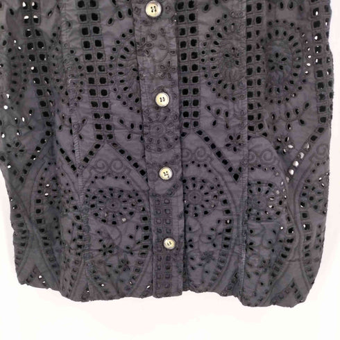 ガニー Ganni アイレット刺繍カットワークシャツワンピース レディース JPN:34