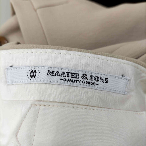 マーティーアンドサンズ MAATEE&SONS 23AW 俺のCHINO-PAN 二重OX コットン 2タック チノパンツ メンズ JPN:3