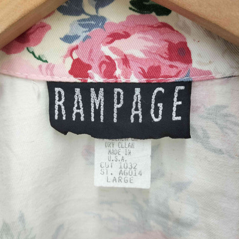 RAMPAGE USA製 フラワーデザイン クロップド ジャケット レディース import:L