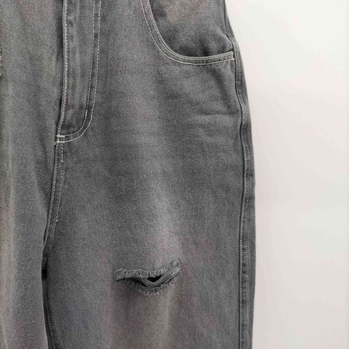 ルノンキュール Lugnoncure ダメージ加工 ストレートデニムパンツ レディース JPN:S